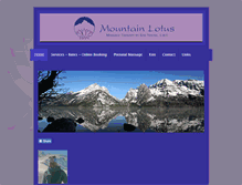 Tablet Screenshot of mountainlotusmassage.com